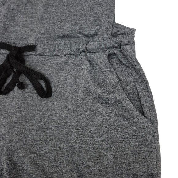 Shosho Dark Gray Short Overalls Stretch Soft Romper Size XL - Picture 3 of 10
